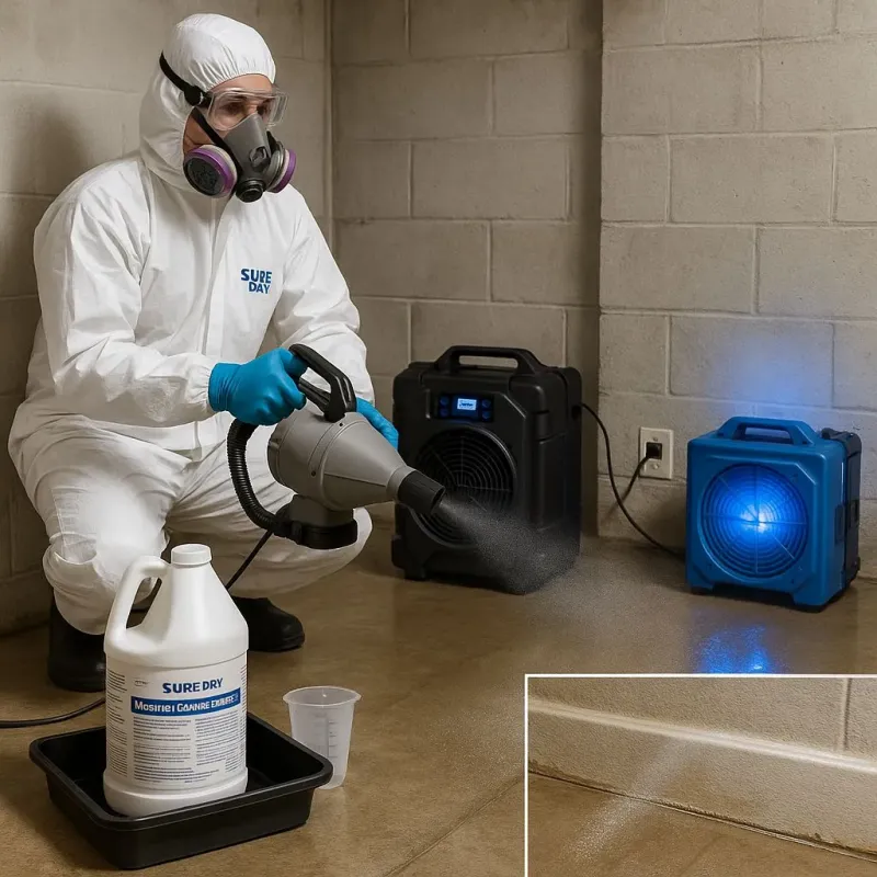 Sanitization and Odor Removal process in Sugarcreek Police Dept, OH